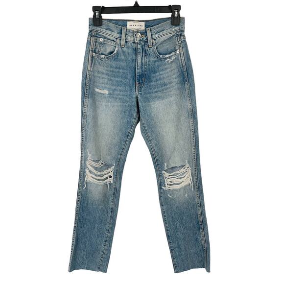 Slvrlake jeans Hero distressed ankle distressed blue size 23 - Picture 1 of 4